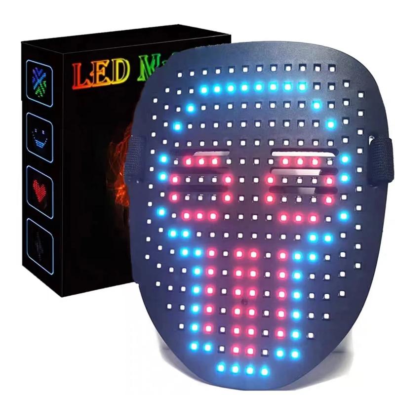LED Light Up Mask, Gesture Sensor Mask, Cyberpunk Mask, Rechargeable Party Mask for Men & Women, Costume Accessories for Cosplay & Dance Party, Party Supplies