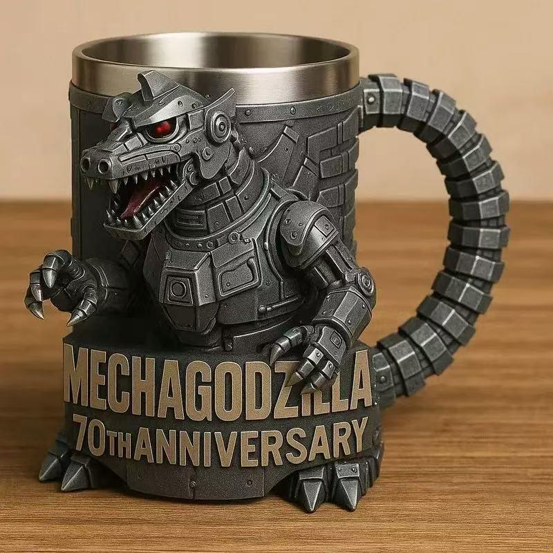 Godzilla 70th Anniversary Resin Mug, Limited Edition Collectible Cup, Durable & Stylish Drinkware, Perfect Gift Idea for Fans