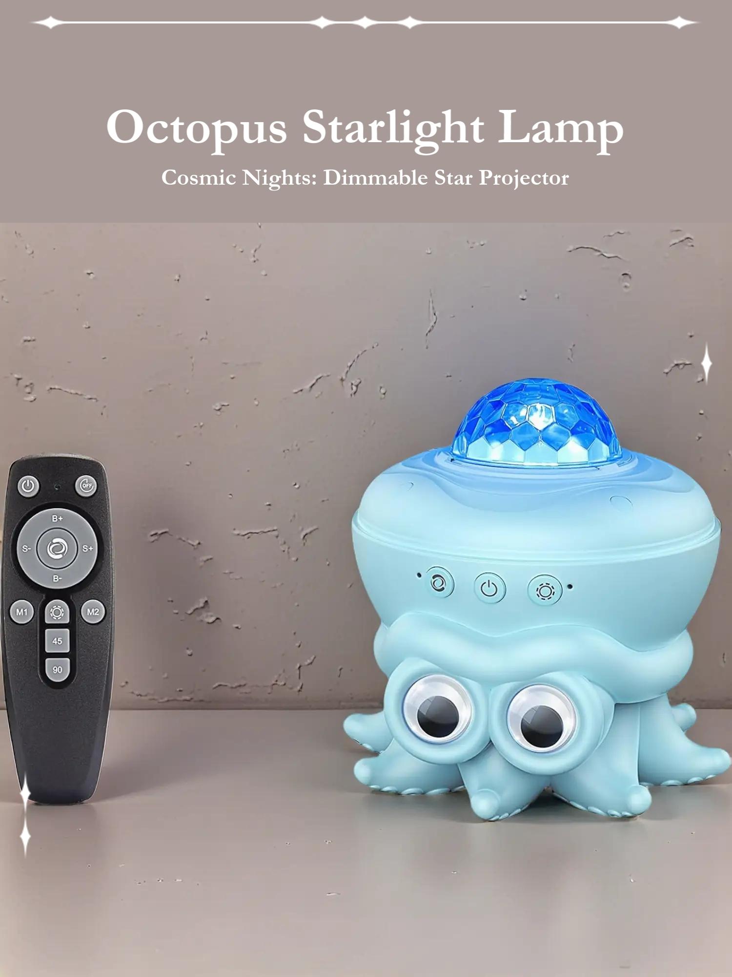 SUPPOU Octopus LED Starry Sky Projector, Dimmable Kids Night Light with Timer, Star Projector for Bedroom Decor, Room Decoration, Gift & Party Use, USB
