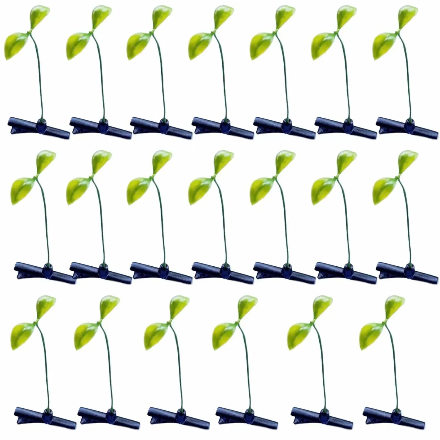 20 Pcs Small Grass Hair Clips, Trendy Tiktok Style, Cute Bean Sprout Design, Live Stream Props, Funny Creative Headwear