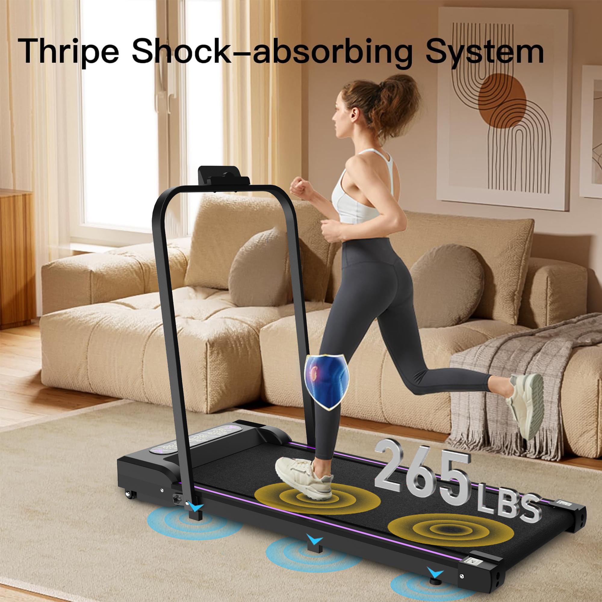 【KINMAC】265 lbs Treadmills Walking Pad, 2 in 1 Running Machine, Under Desk Treadmill for Home Office, Protable Treadmill Walking Treadmills for Home