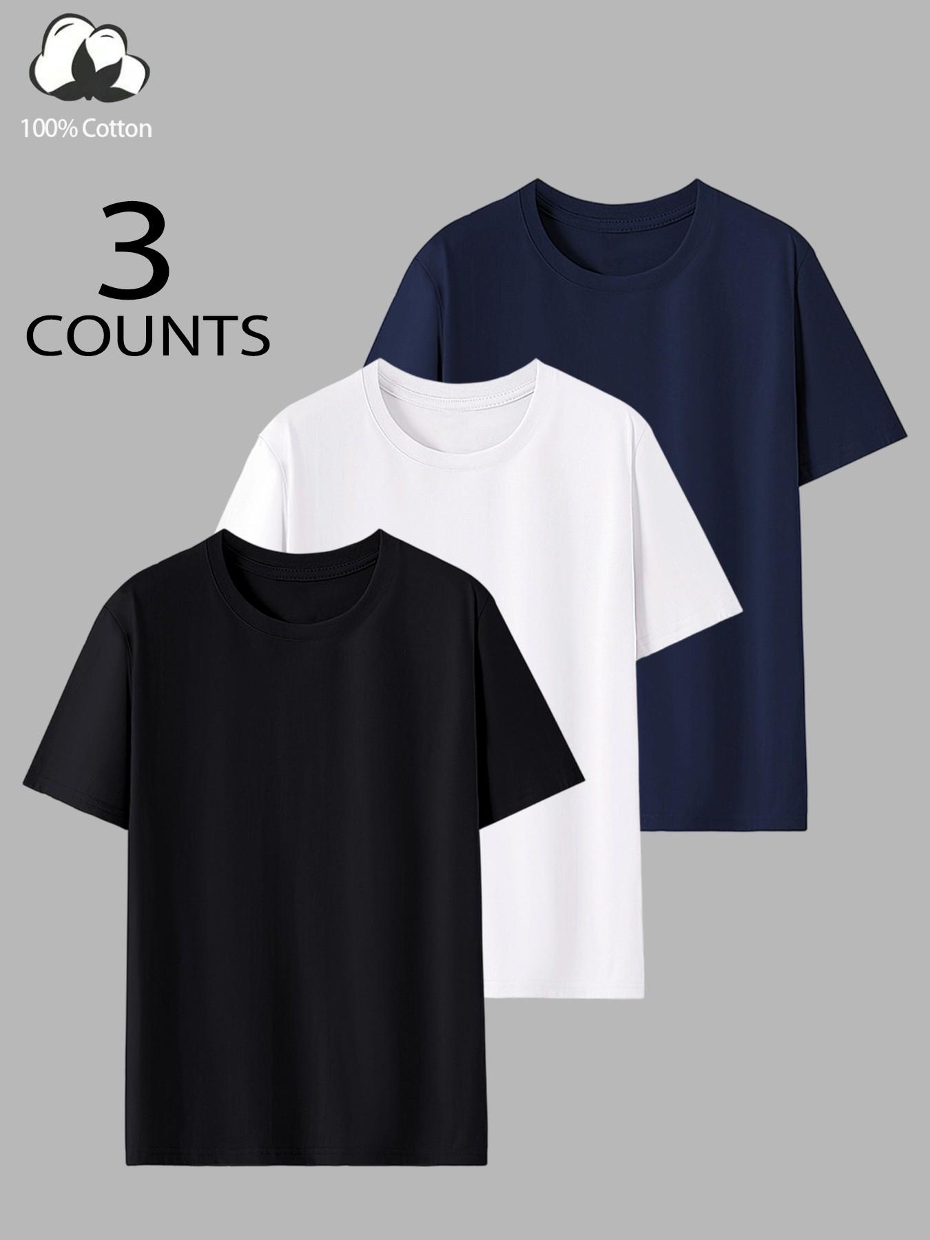 Men’s 100% Cotton Muscle Fit T-Shirt - Slimming Body-Hugging Crew Neck Tee, Breathable Soft Fabric, One Wear Multiple Ways for Gym, Streetwear & Office Casual, Clean Fit Everyday Basic, Athletic Shirt