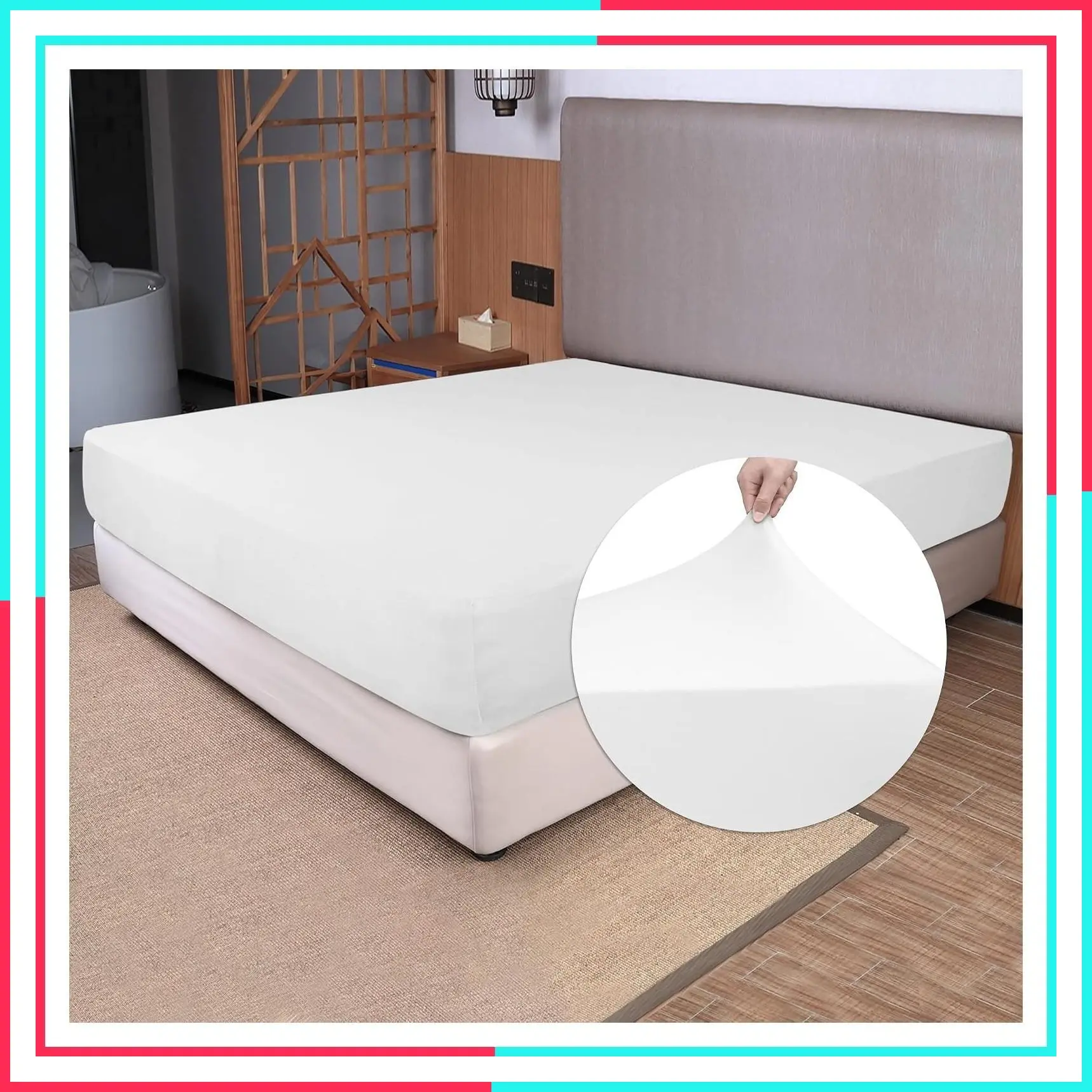 Soft Stretch King Size Fitted Sheet Only - Jersey Knit, 4-Way Stretchy Snug Fit, Wrinkle Free & Stay in Place, No More Slipping Off for Mattress, Soft & Comfortable - White, King