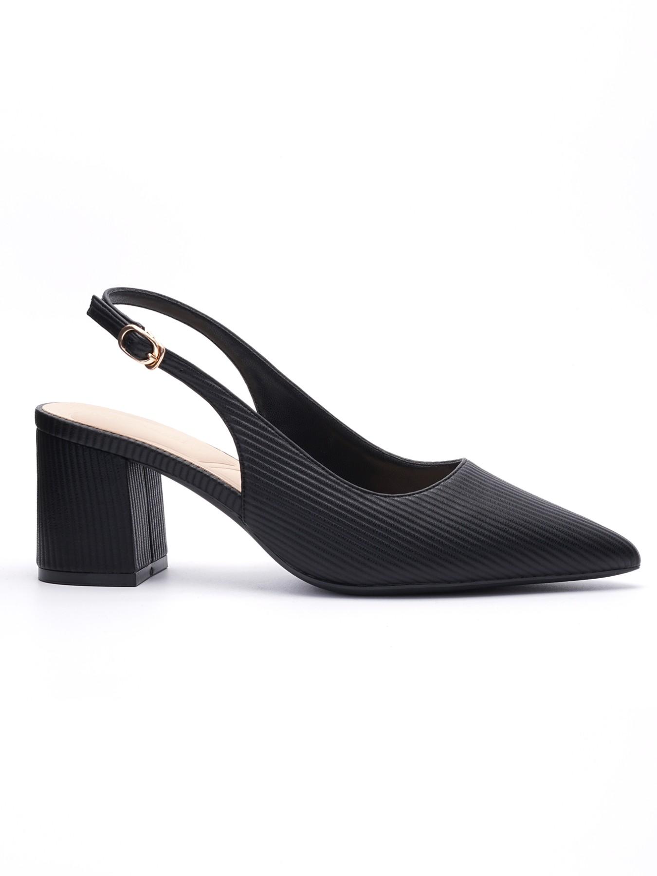 Elegant Pointed Toe Heeled Shoes, Comfortable Back Strap Design, Versatile Office & Career High Heels, Stylish Women's Footwear