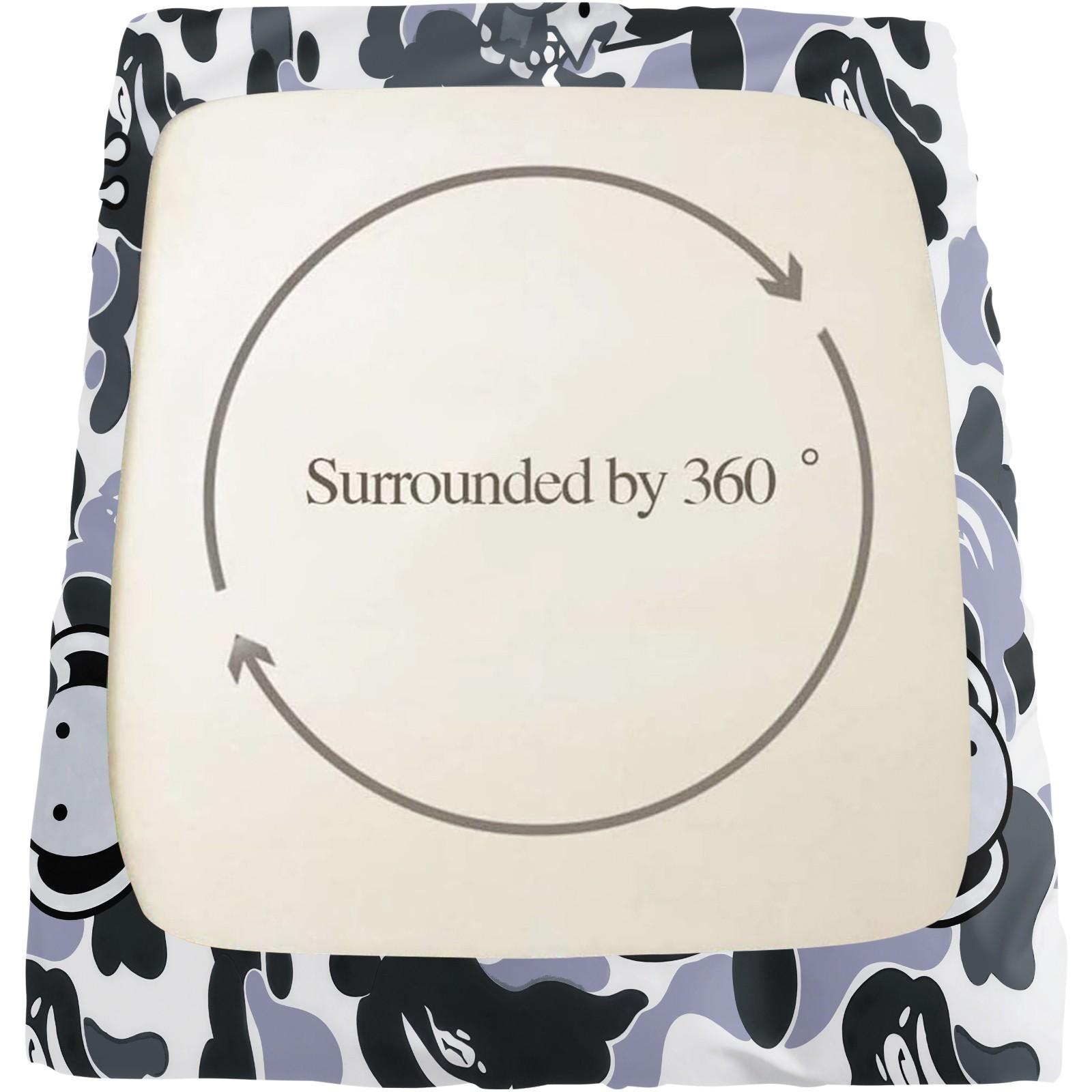 3PCS Cartoon Camo Anime Fitted Sheet Set, Trendy Personalized Bedroom Decor, Elastic Edge for Mattress Wrap, Ideal Housewarming Christmas Birthday Gift for Trendsetters