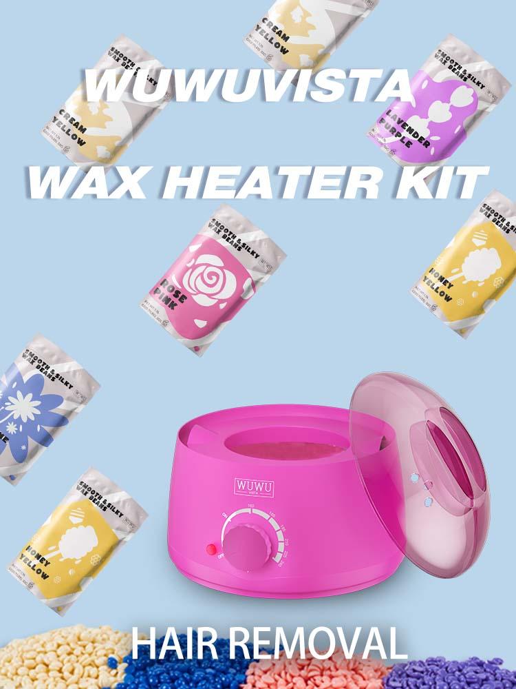 WUWUVISTA Waxing kit Hair Removal Hard Wax for Full Body/Face/Underarm/Bikini/Sensitive Skin for Women&Men(23 items)