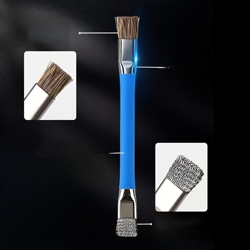 Multifunctional Dual-Head Stainless Steel Cleaning Brush, Kitchen Stove Gap Cleaner, Home Essential Cleaning Tool