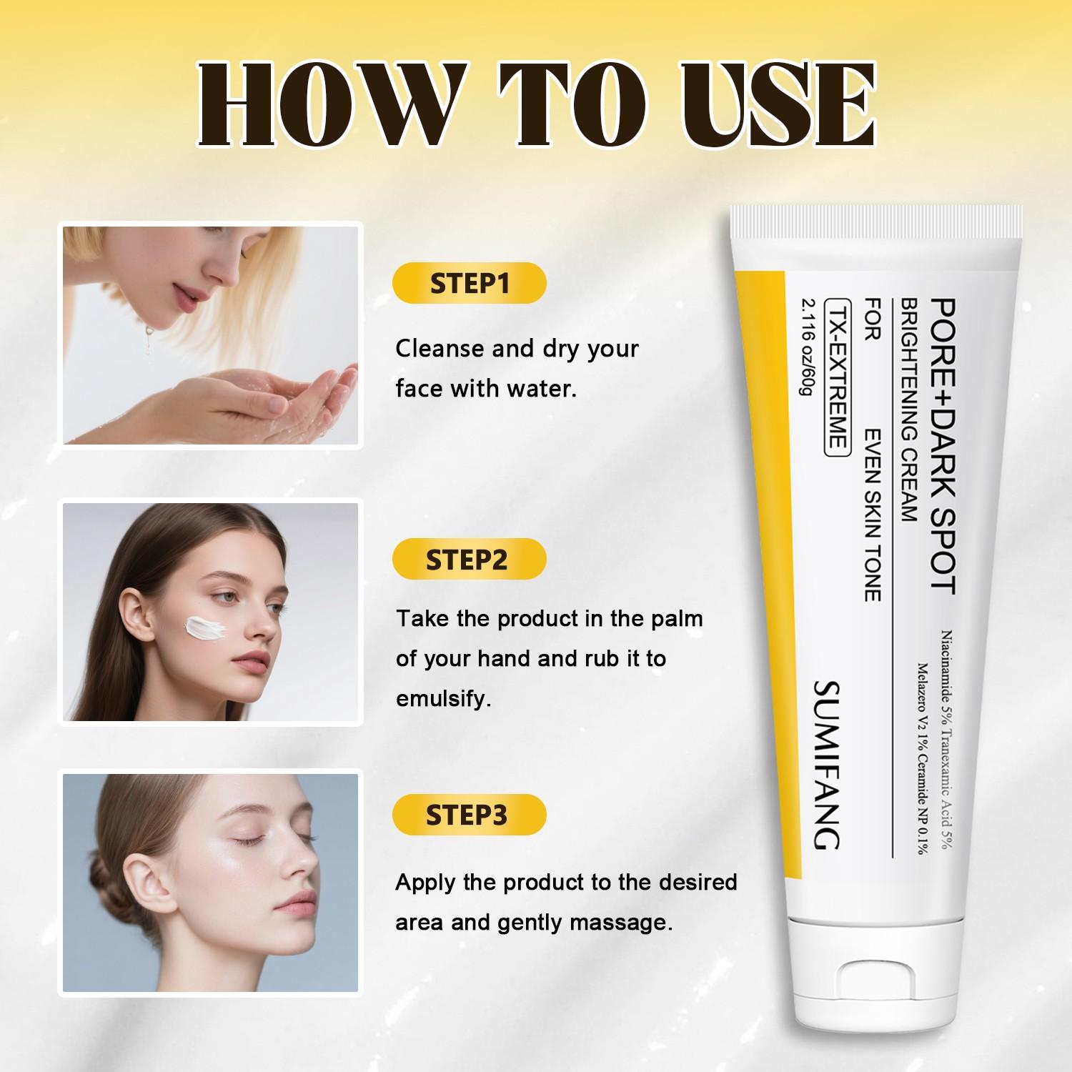 Gentle Radiance Cream, Smooth and Moisturizing, Niacinamide Brightening, Strengthening Repair, Hyaluronic Acid Gentle Care, Suitable for All Skin Types