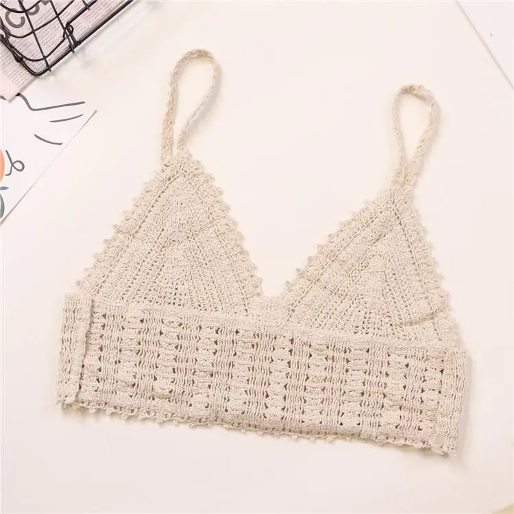 Crochet Knit Cami Tops Women Embroidery Lace Crop Camis and Tanks for Women Teengirl Summer Gypsy Vacation Boho Outfit