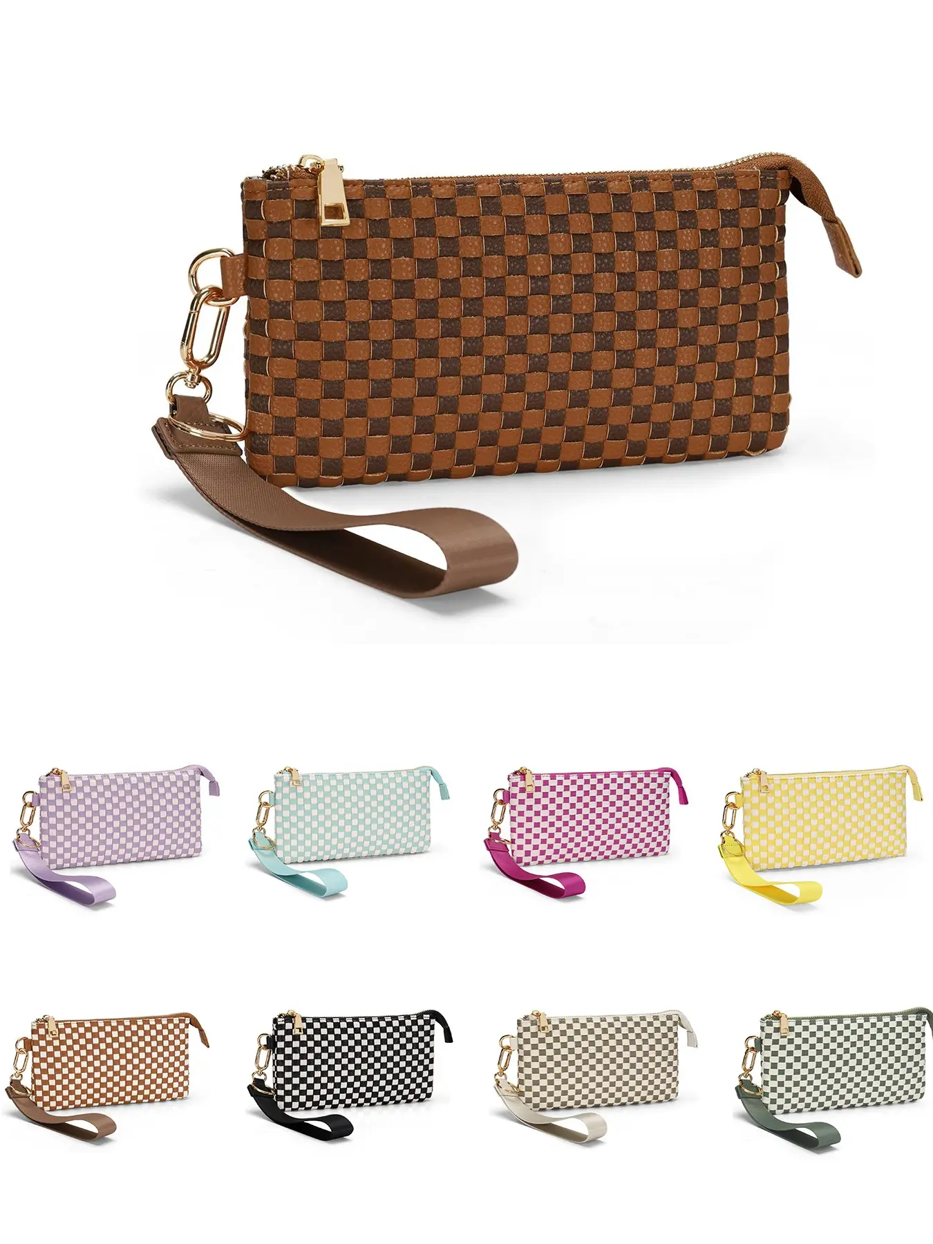 Multifunctional Emma Woven Handbag, Leopard Pattern Shoulder Clutch, Casual Nylon Wallet, Ideal Gift for Daily Use, Fashionable and Practical Design
