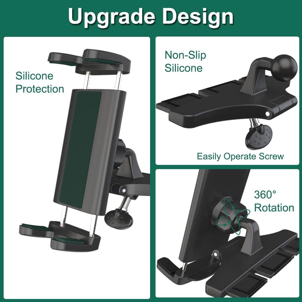 CD Slot Car Tablet & Phone Holder - 360° Swivel, Adjustable Arms, Padded Surface, Secure Hold Universal Car Interior Accessory for 4-13" iPad, iPad Pro 12.9/Air/Mini, Galaxy Z Fold 4/3 & Navigation Use CD Slot Car Tablet & Phone Holder - 360° Swivel, Adjustable Arms, Padded Surface, Secure Hold Universal Car Interior Accessory for 4-13" iPad, iPad Pro 12.9/Air/Mini, Galaxy Z Fold 4/3 & Navigation Use