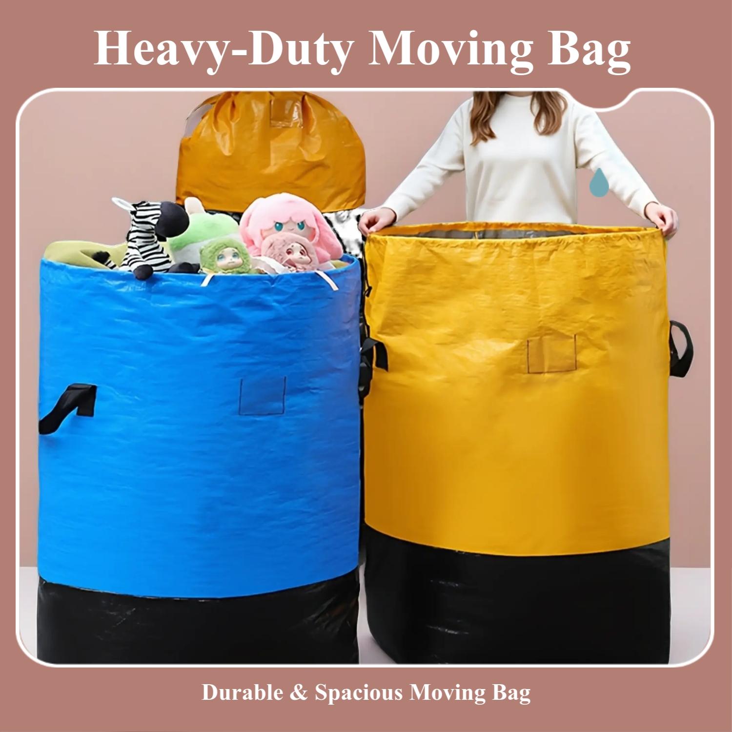 Moving Bag with Durable Handle and Secure Drawstring Closure, Large Capacity Foldable Storage Bag for Moving, Travel, Dormitory, Travel Duffle Bag, Portable Carrying Bag, Travel Folding Bag