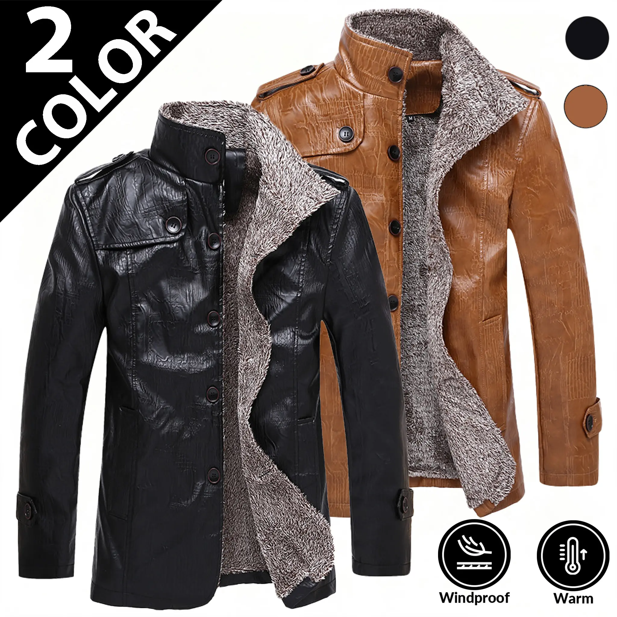 This genuine shearling leather jacket newly launched for autumn and winter 2026 is specially tailored for middle-aged men, integrating premium one-piece fur and leather craftsmanship, outstanding cold resistance, comfortable wearing experience and steady