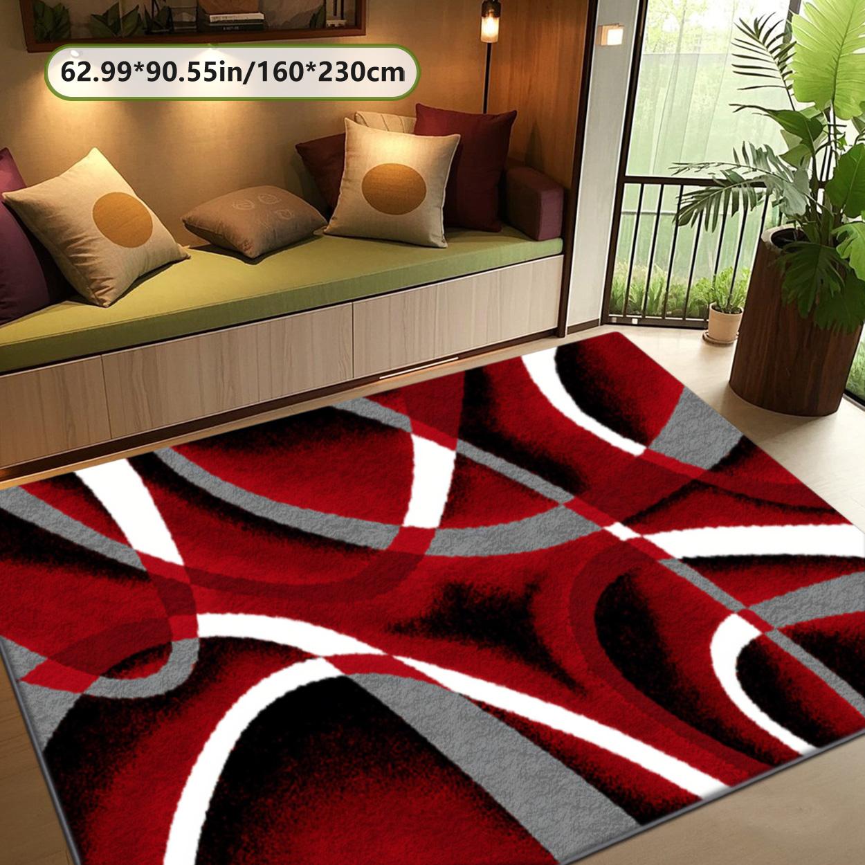 Velvet soft and comfortable patterned printed carpet, suitable for multiple scenarios, available in various sizes, soft and non-shedding, Decorative Area Rug