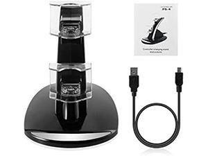 Controller Charger Dock Station for PS4, Controller Charger for PlayStation 4 - Fast Charging Station for 2 Controllers, Replacement Charging Dock for PS4 / Slim/Pro Console