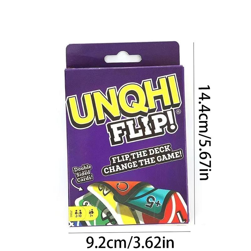 Flip Card Game Uno, Mattel Games Wildcard Uno, Fun Family Party Game, Party Game Cards, Engaging Uno Flip Design, Perfect for Gatherings and Parties