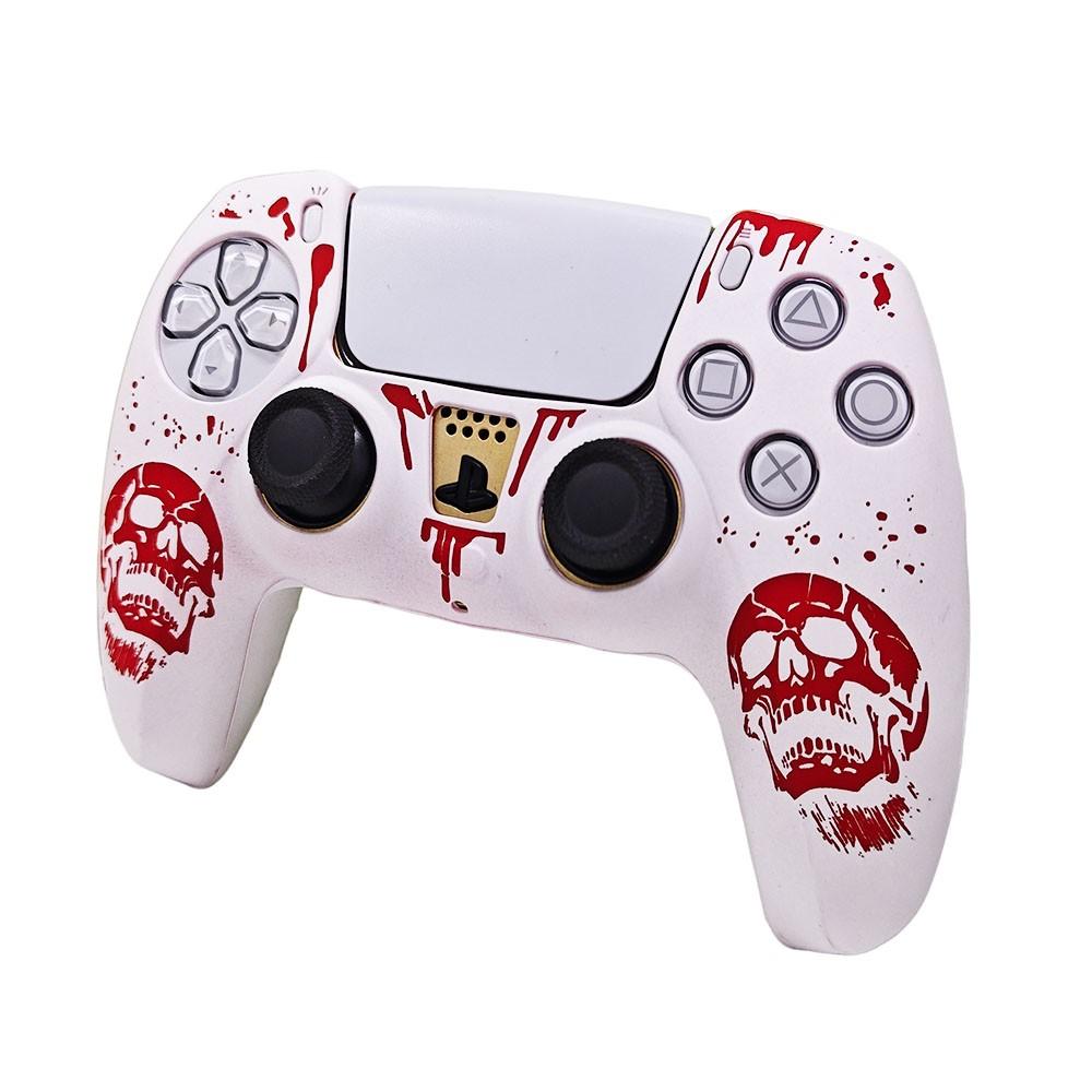 Ps5 Personalized Skull Controller Case, Unique Design Protective Cover for Ps5 Controllers, Durable and Stylish Accessory