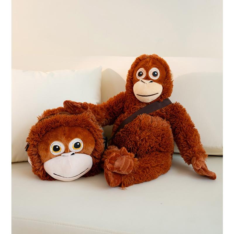 Kawaii Orangutan Brother Plush Set Soft Stuffed Toy Collectible
