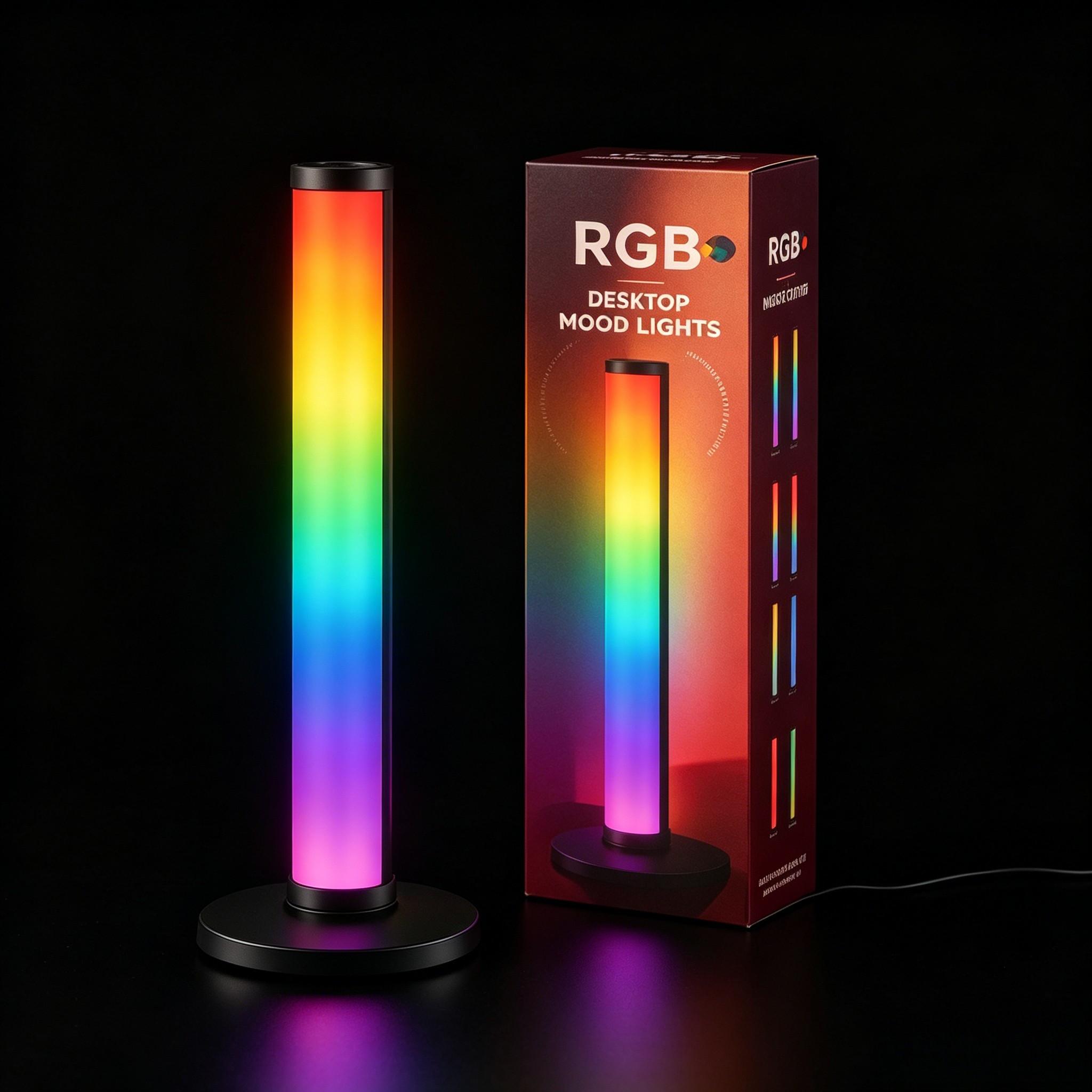 RGB Smart Ambient Lamp Pole, Music Sync LED Standing Light with APP & Remote Control, Color Changing Atmosphere Light, Lighting Effects for Gaming Room Bedroom Live Stream Party Decor Holiday Lights