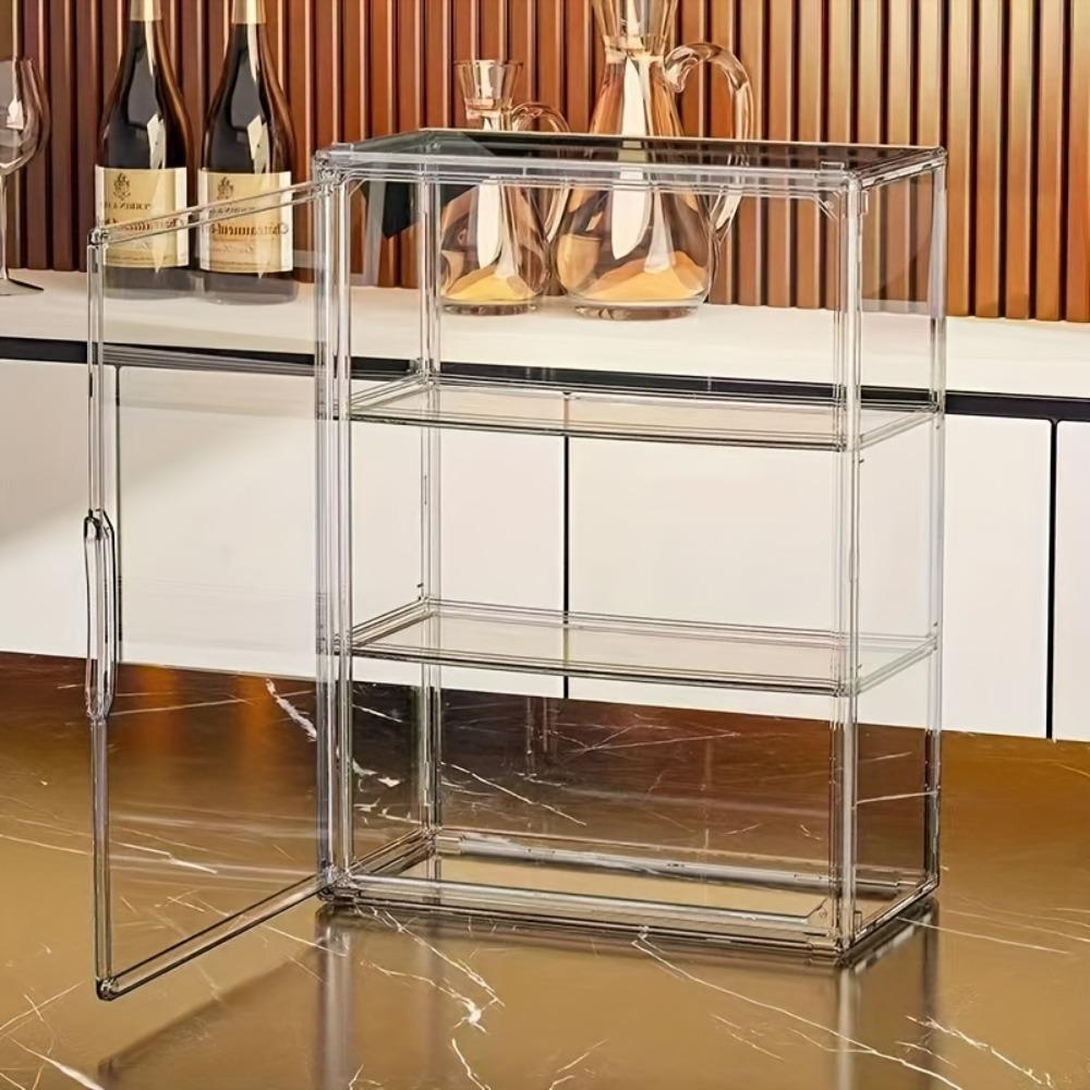 Acrylic storage and display box, suitable for blind box figures, cosmetics, cups and wine utensils —— can be wall-mounted