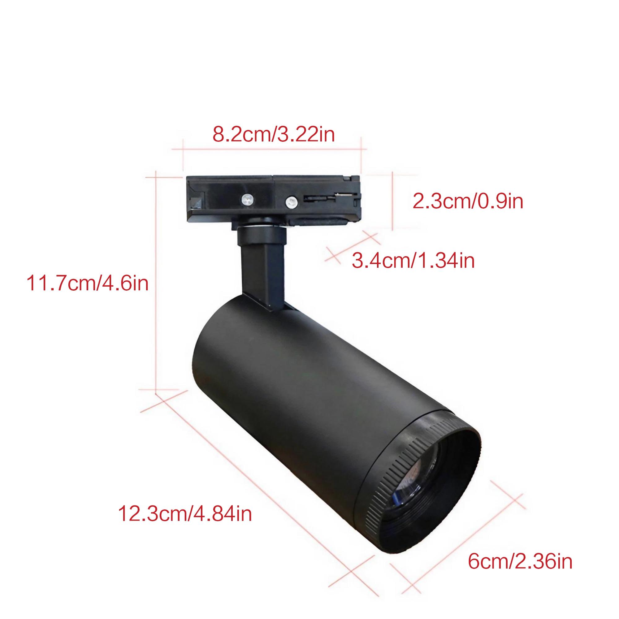 10W Multi-functional Adjustable Focus Track Light, with Adjustable Focus, 360° Rotation, and Adjustable Angle - A Perfect Lighting Solution for Indoor Spaces, Ideal for Home, Office, Commercial Areas, and More