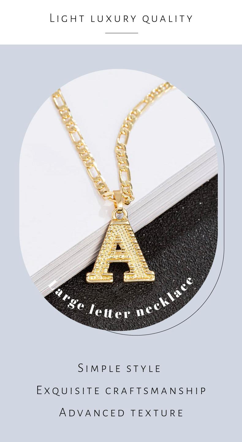 Initial Necklace – Choose Your A-Z Letter, Figaro Chain Extension, Thoughtful Gift for Friends & Family  ,  Mother's Day Gift, Chains for men, Charms Jewelry , Name Necklace, Gifts for Wife,  Girlfriend Gifts