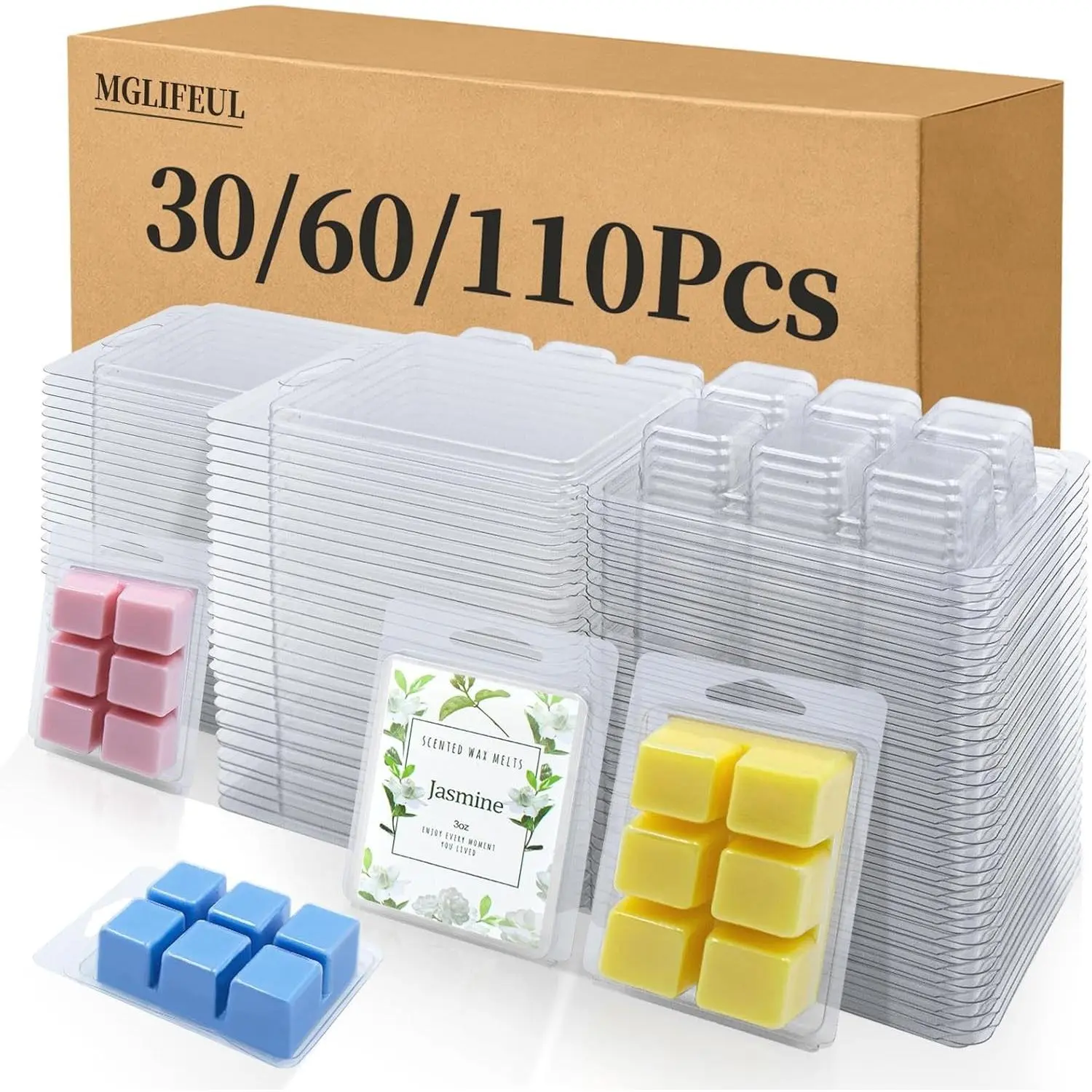 Wax Melt Container Clamshell Packaging Mold Box with Packaging Box