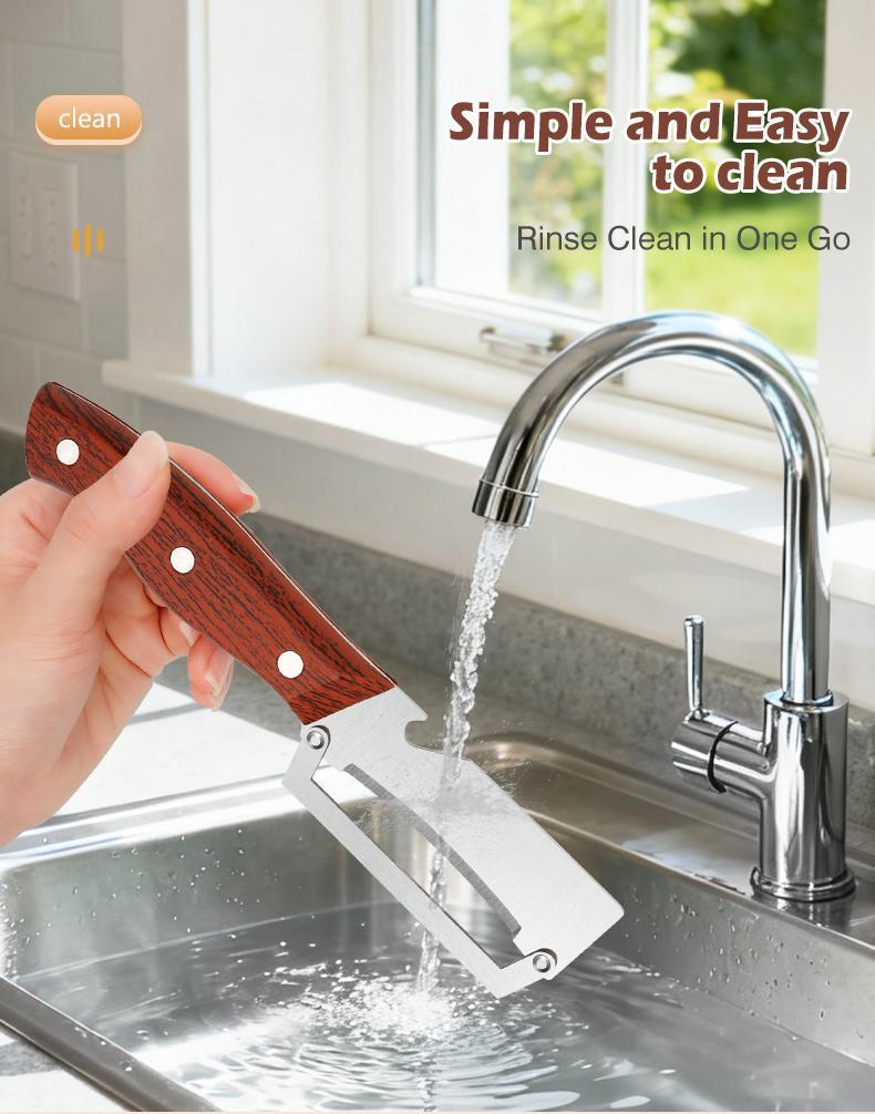 1pc 2-In-1 Fruit & Veggie Peeler with Bottle Opener, Sharp Stainless Steel, Upgraded Ergonomic Comfort Grip, Non-Slip Design