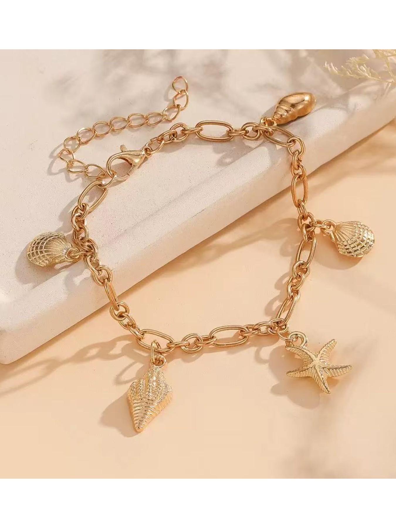 Women's Alloy Anklet Jewelry, Summer Holiday Style Foot Chain Accessory, Beach Vacation Fashion Gift for Women & Girls