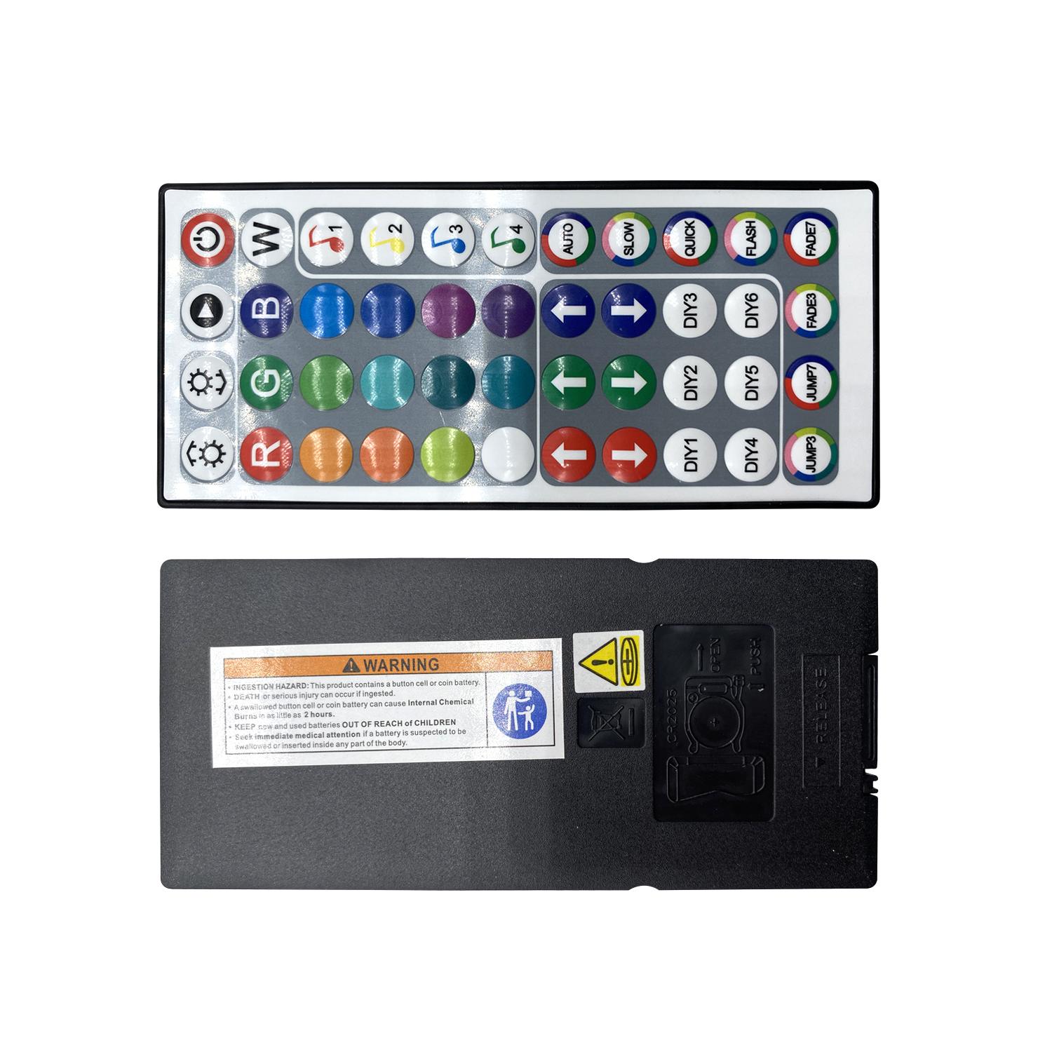 QIANGHE 100ft Music Sync LED Strip Lights RGB Color Changing with Remote & APP Control for Bedroom Home Decoration 16 Million Colors Cuttable Easy Install