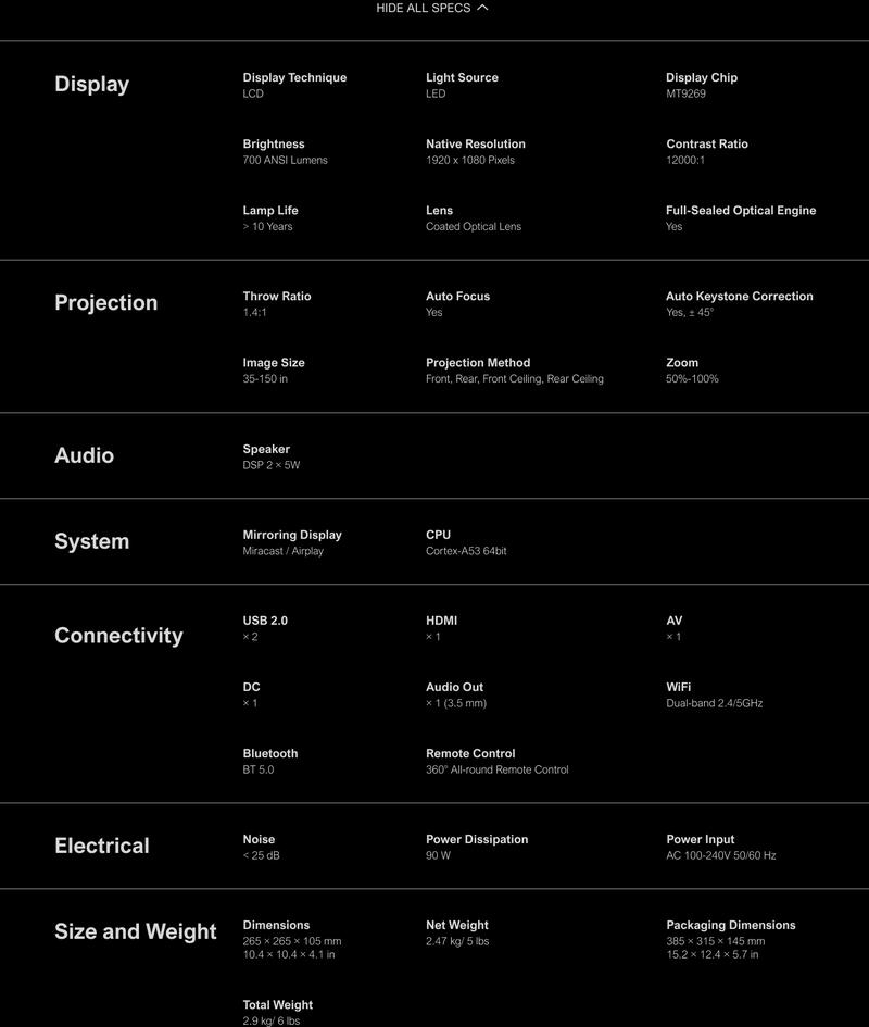 Limited Sale-ULTIMEA Skywave X70 7.1.4ch Professional Wireless Surround Sound System for TV, Dolby Atmos, Home Theater, 980W Sound Bar with 10" Wireless Subwoofer, Powerful Bass, 20Hz Low Frequency, 4K HDR Pass-Through, Bluetooth and APP Control Audio