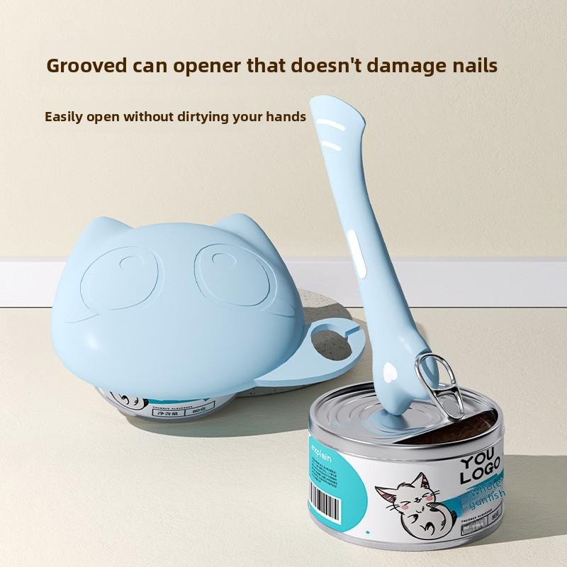 Pet Food Can Spoon Cat Wet Dry Food Stirring Spoon Leak-Proof Sealed ...