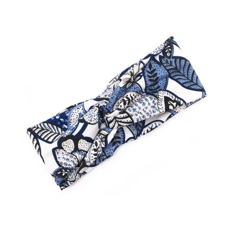 [Not For Sale]Cikana Hair Hairband Temperament Printing Knotted Headband Headband Hair Accessories (Random gift)