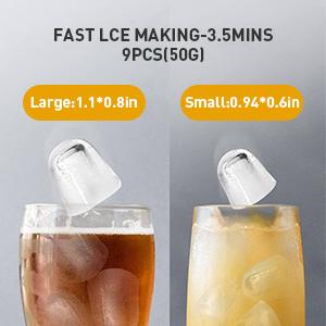 G E Profile Opal 1.0 Nugget Ice Maker| Countertop Pebble Ice Maker | Portable Ice Machine Makes up to 38 lbs of Ice Per Day | Stainless Steel home kitchen bar party Slow Masticating Cold Press Juicer ice basket Countertop Automatic Ice Cube