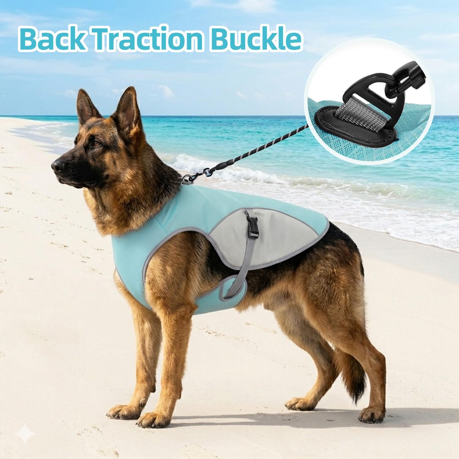 Sun Protection Dog Shirt / Quick-Drying Cooling Vest — Lightweight, Breathable, Sleeveless Vest with Reflective Strips; All-Season Pet Apparel Offering UV Protection for Summer; Suitable for Small, Medium, and Large Dogs—Ideal for Outdoor Hiking, Beach Ou