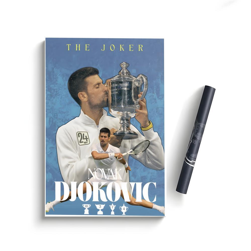 Novak Djokovic Poster Bedroom Home Decor Art Poster Perfect Gift for Family and Friends