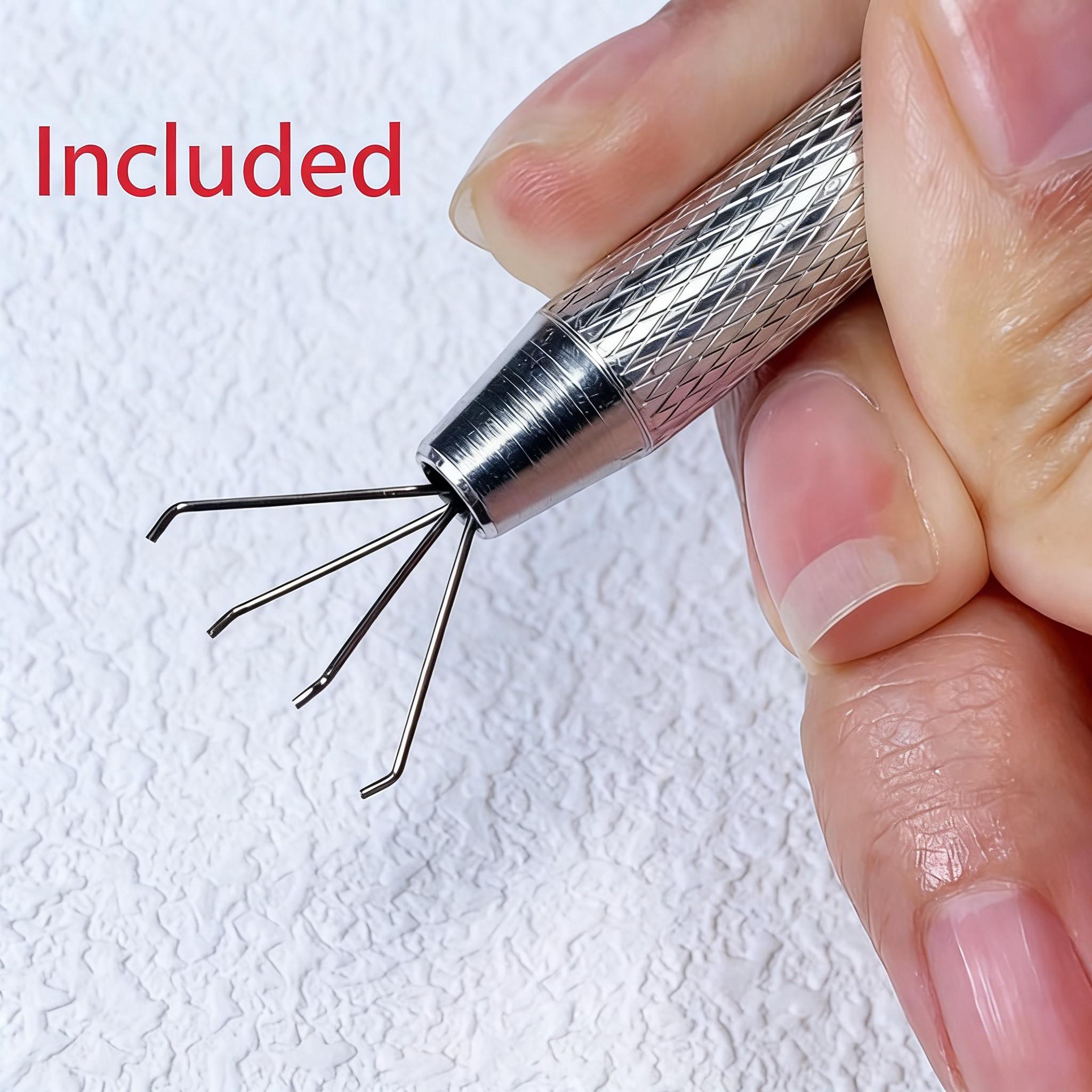 6-Piece Value Set 316L Medical Grade Titanium Nose Rings, 18g 1.0mm U-Shaped Nose Studs, Free Ball Tray and Guide Needle Included