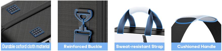 SUNDAY MIRTH PS5 Slim/ Pro/Original Carrying Case, PS5 Bag Travel Carry Case for Playstation5 Console, Thickened Protective Bag for Console, Headset, Controller, Game Discs, Cables, PS Portal & Gaming Accessories