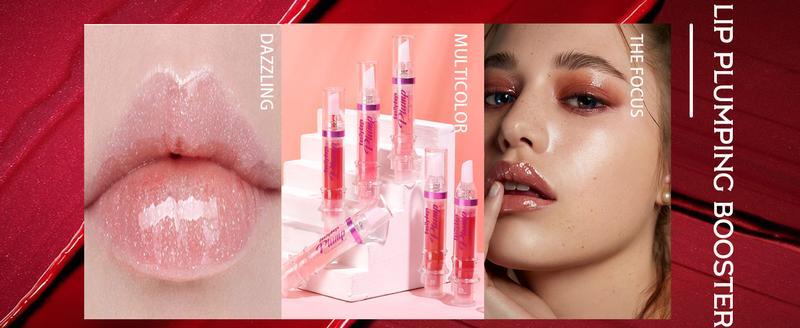 BISUTANG Lip Gloss Plumper Glossy LipLipstick, Lifter Gloss, Hydrating, Volumizes, High-Shine, Lip Plumping Lip Glaze Lip Makeup, Plump& Pout Lip Plumper for Women Girls