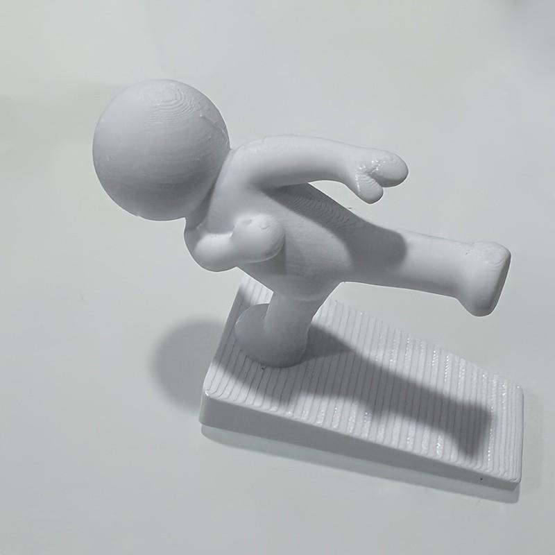 Cute Decorative Door Stopper, Flexible Movable Door Wedge, Non-Slip Base, Wall and Floor Protection, Home Decoration