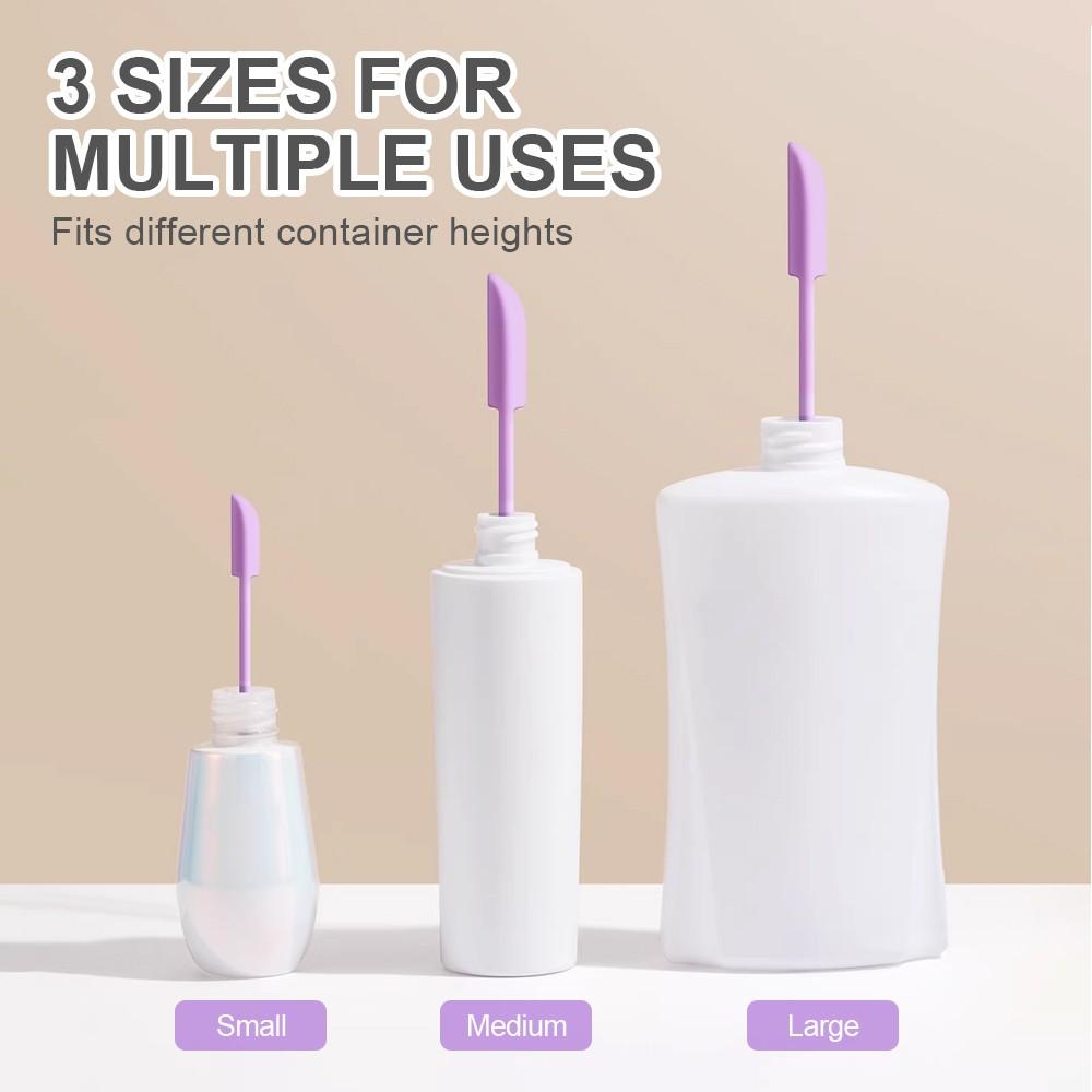 3pcs Pe Cosmetic Scoop Scraper Set, Dual Head Multi-Functional Beauty Tool, Suitable for Jars and Bottles, Portable Easy Clean Reusable Makeup Tools