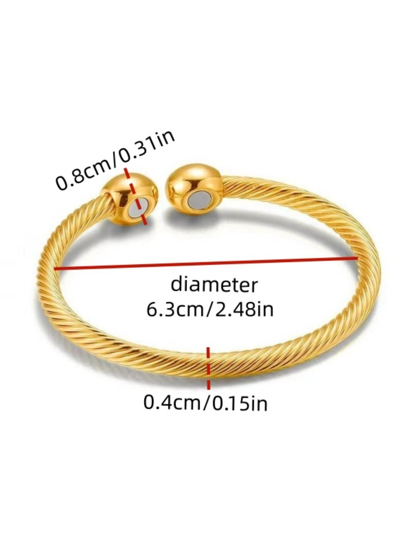 Trendy Magnetic Couple Bracelet, Adjustable Metal Thread Jewelry, Perfect for Dates, Parties, Music Festivals, Showcase Your Style