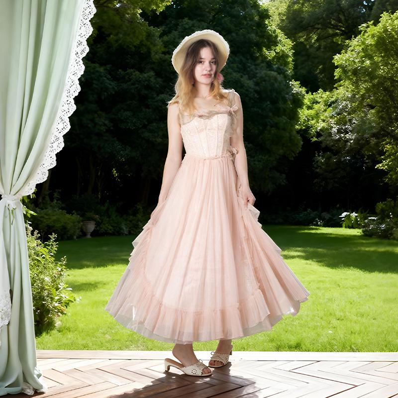 The Mystique Flora Corset Dress-LuminaVenus Dresses Autumn Women's Power Wardrobe Goddess Dress Alix Earle Dress Scuba Knit Dress Para Fiesta Elegant Fashion Casual Wedding Dress Elegance Adjustable birthday outfit Floral Curvy