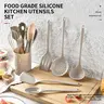 12/15 Piece Silicone Cooking Utensils Set, Kitchenware Utensils, High Heat Resistant 446°f, Non-Stick Kitchen Tools, Dishwasher Safe, Includes Spatula, Tongs, Spoon
