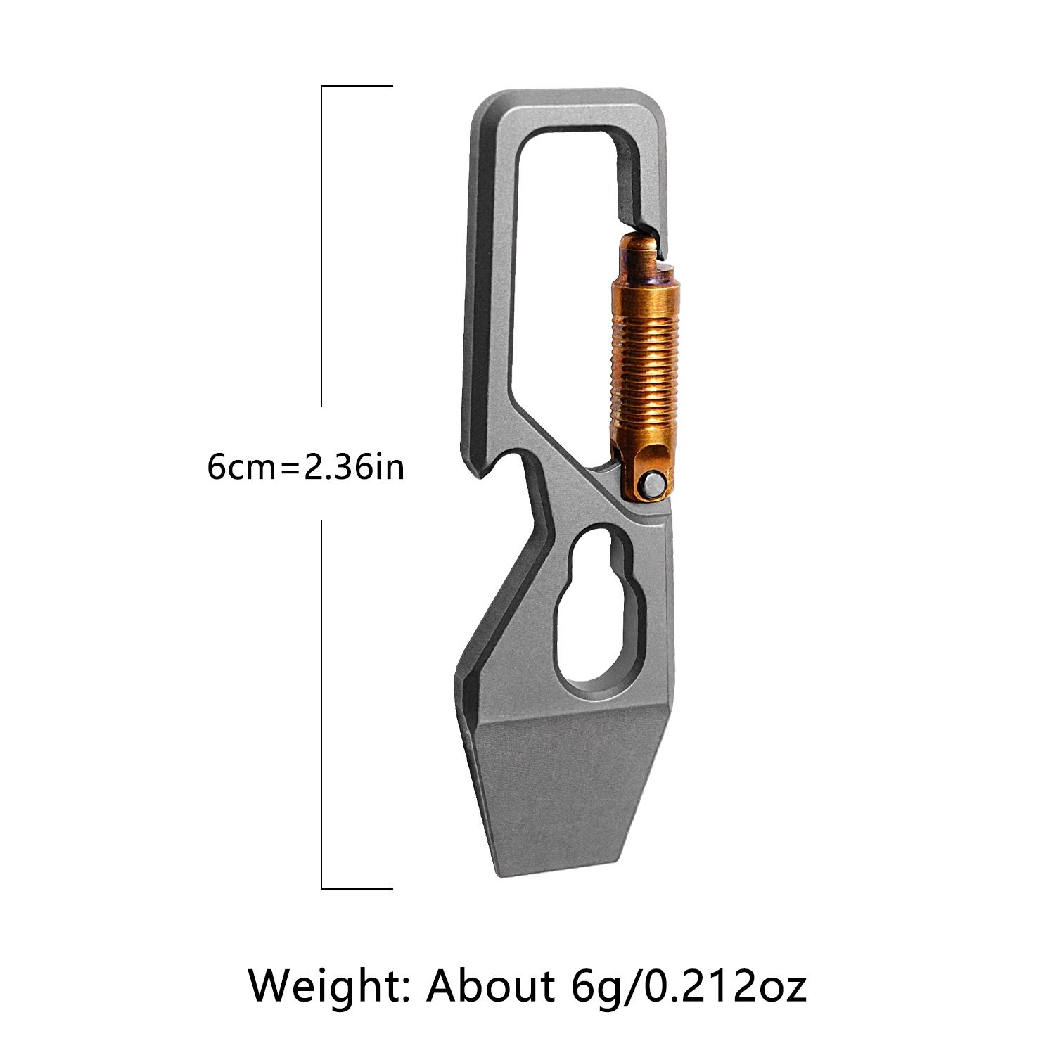 Mini Edc Tool Titanium Alloy Material, Compact Multitool for Everyday Carry, Durable and Lightweight Pocket Knife Accessory