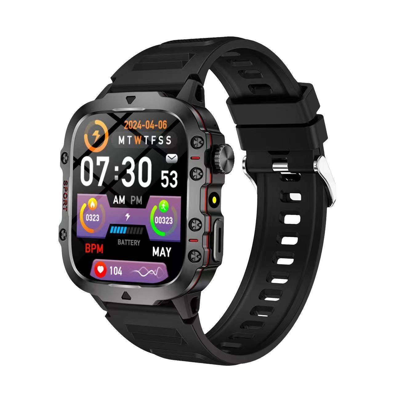 Smart Watch with LED Light, Bluetooth-compatible Connectivity, Multiple Sport Modes, Call/messages Alerts, Compatible with iOS and Android