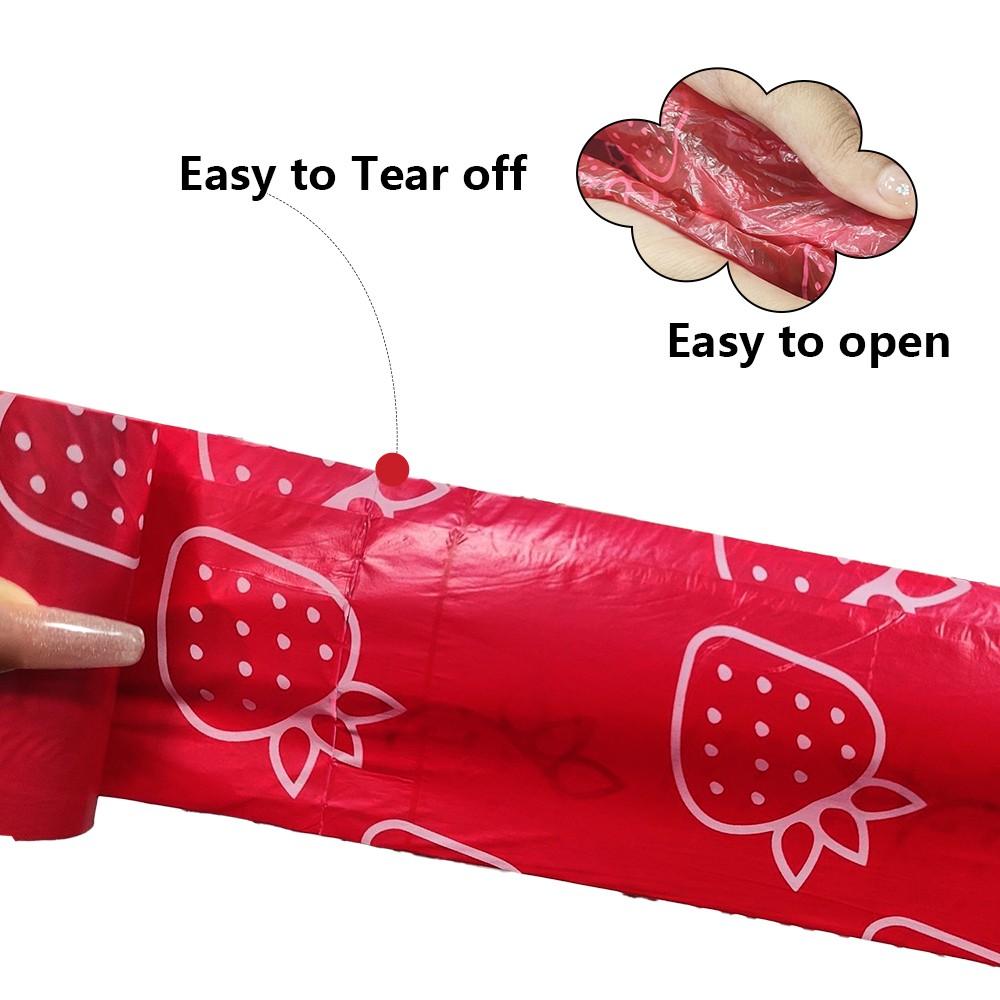 42 Rolls/24 Rolls/8 Rolls (630pcs/360pcs/120pcs)Eco-Friendly Ultra-Thick Dog Poop Bags, Strawberry Scented Leak-Proof Pet Waste Bags,  with Dispenser Gift