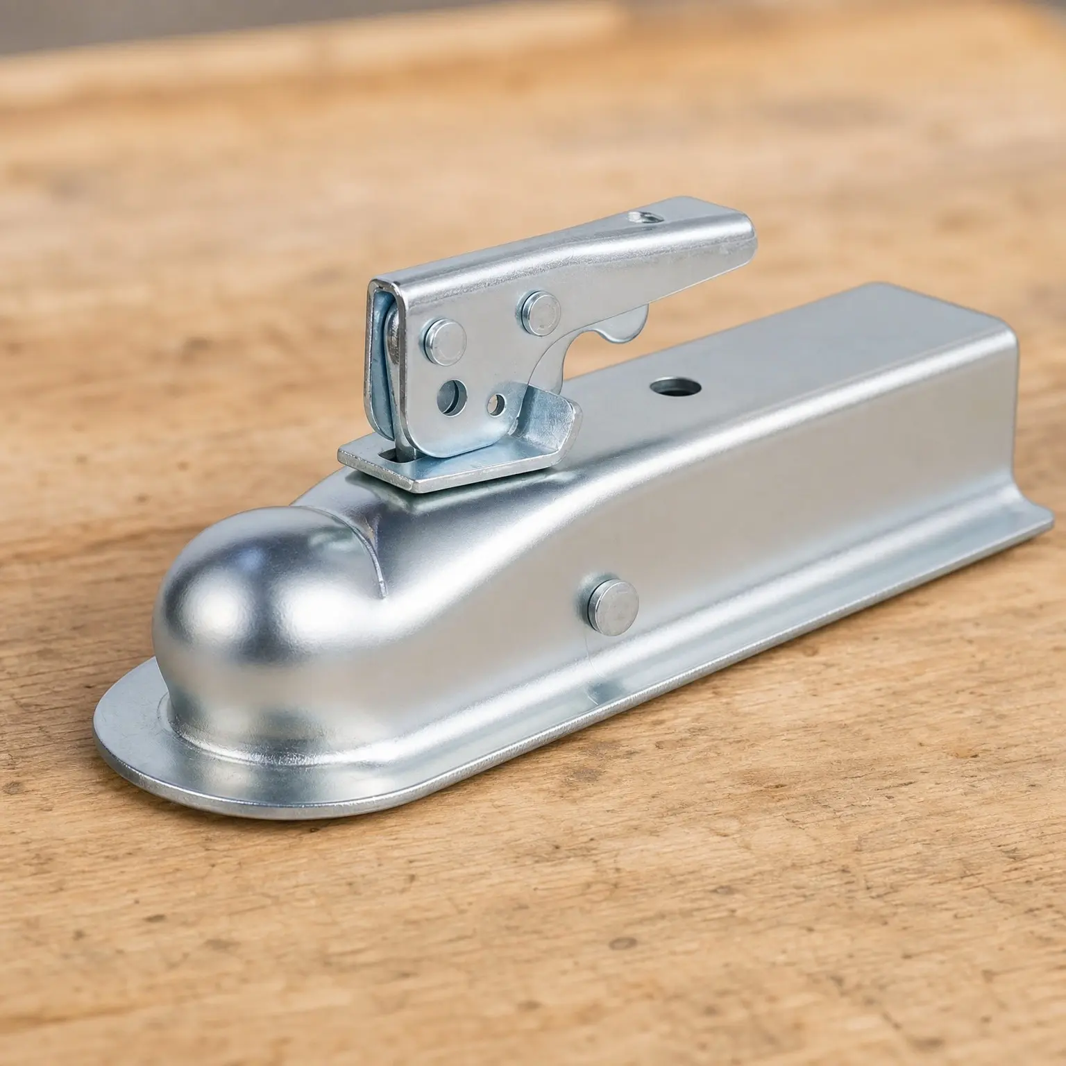 Straight Trailer Coupler for 2" Ball and 2" Channel, 3500 lbs Gross Weight Capacity, Zinc Plated Steel for Boat, Utility and Equipment TrailersGift