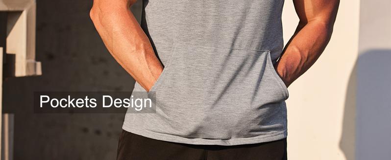 KZZ Men's Solid Kangaroo Pocket Hooded Sports Vest Loose Fit Sleeveless Fitness Hoodie for Summer Gym Workout Running Fathers Day Gift Training Shirt Modern Sportswear KZZ Men's Solid Kangaroo Pocket Hooded Sports Vest Loose Fit Sleeveless Fitness Hoodie for Summer Gym Workout Running Fathers Day Gift Training Shirt Modern Sportswear