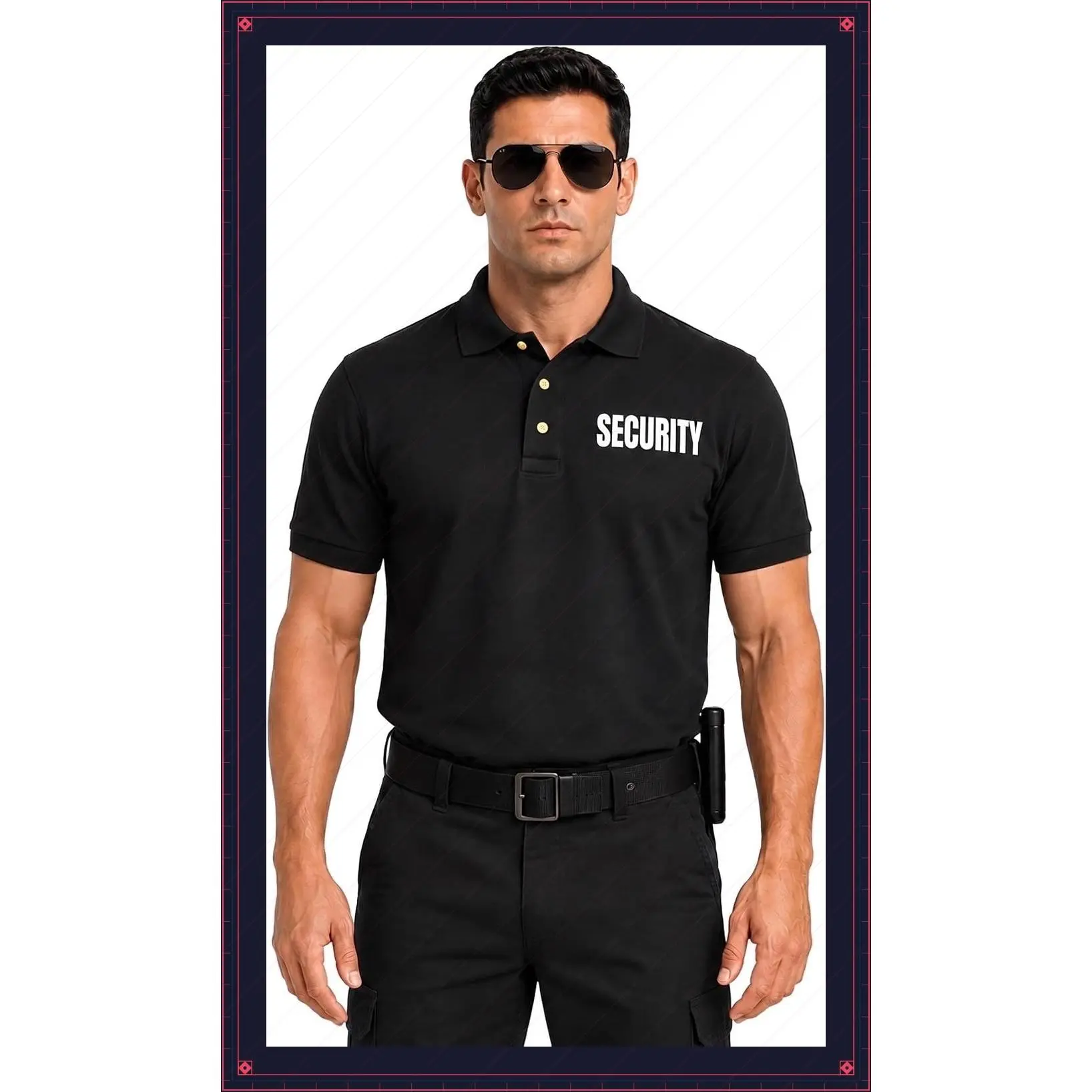 Poly Cotton Tactical Polo Shirts - Security Guard Officer ShirtGift